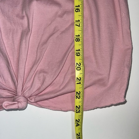 Victoria’s Secret PINK Tank Light Pink Graphic Logo Knot Front Small Women’s - Picture 8 of 11